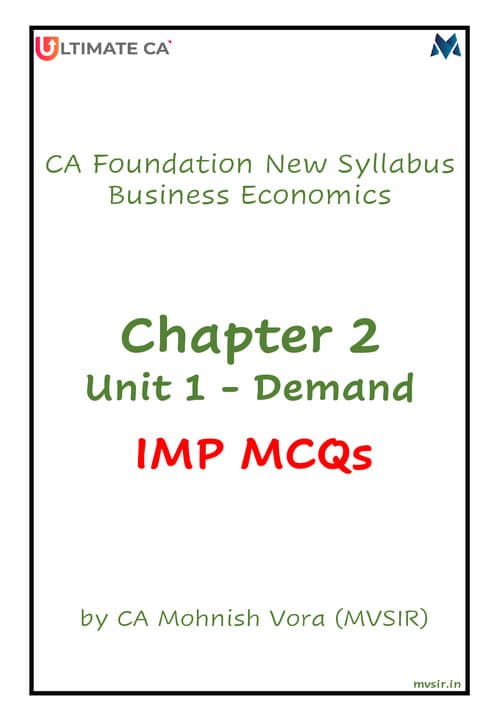 First page of Economics McQ practice