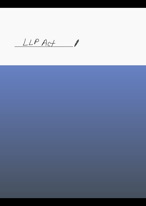 First page of LLP ACT Handwritten Notes