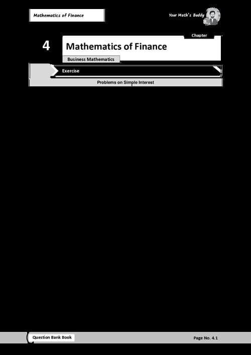 First page of Aman khedia sir question bank of tvm