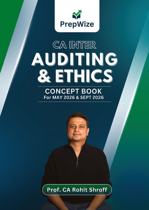 First page of AUDIT CONCEPT BOOK BY PROF . CA ROHIT SHROFF FOR MAY 26 AND SEP 26