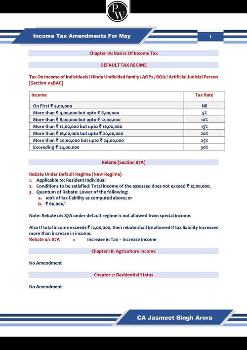First page of May 2026 tax amendment