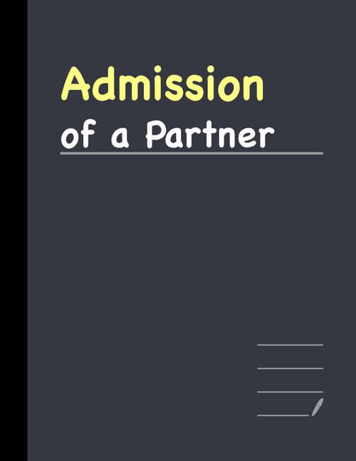 First page of Partnership Admission Hand written notes by HARDIK MANCHANDA SIR Relevant for may attempt and onwards KISI KO PW KE LEC FREE OF COST CHAHIYE ?? DM ME ON TG - @DpandeyRrrrr