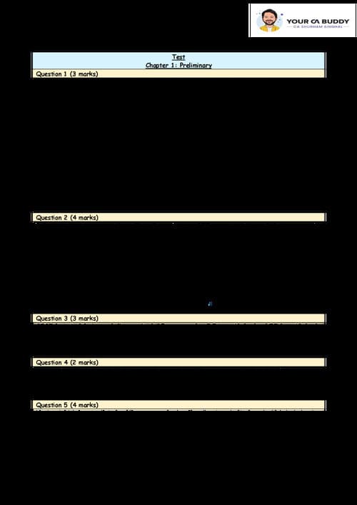 First page of Preliminary law