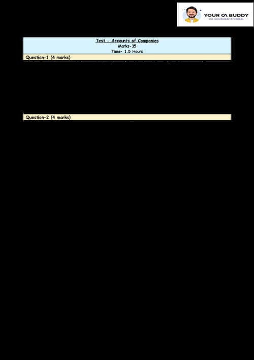 First page of Accounts of companies law