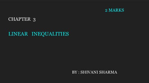 First page of Linear inequalities all concept + Most imp ||MCQS relevant for may attempt and onwards ●KISI KO PW KE LEC FREE OF COST CHAHIYE ?? ☆DM ME ON TG - @DpandeyRrrrr