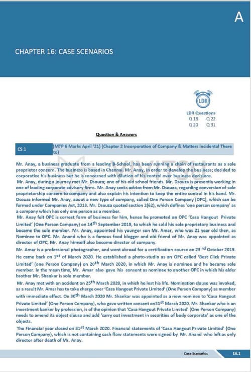 First page of CASE SCENARIOS (MTP,RTP,PYQ)ALL CHAPTERS #mcq #case scenarios #30mark #law