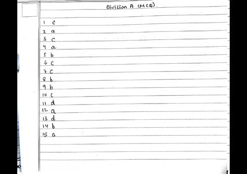 First page of This is my answer sheet