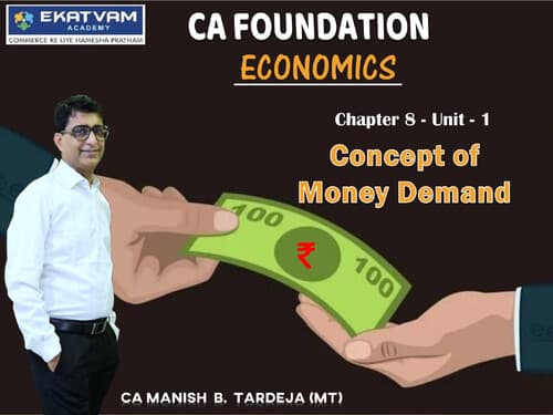 First page of Money market unit 1