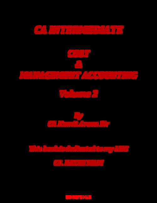 First page of Namit arora sir costing question bank volume 2