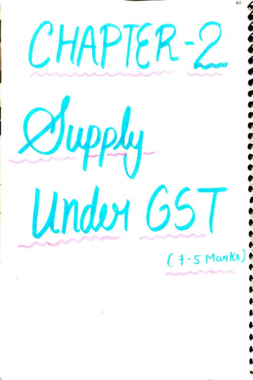 First page of Gst ch 2 Supply under gst (Amit mahajan) Sep2026 and jan2027