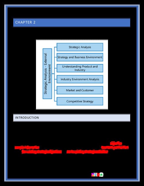 First page of Stategic management : Chapter 2