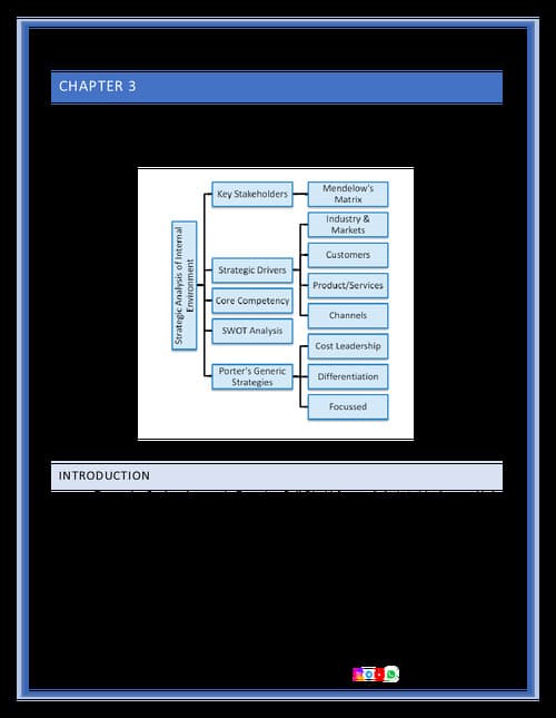 First page of Strategic management : Chapter 3
