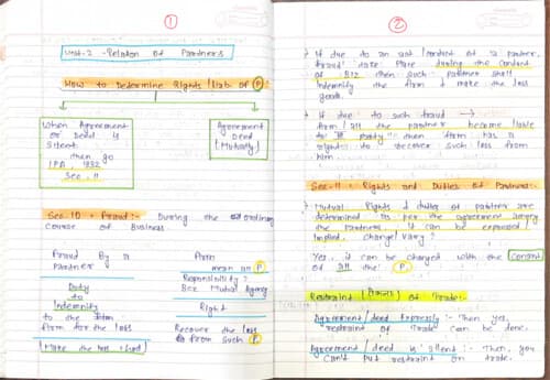 First page of IPA 1932 Handwritten notes