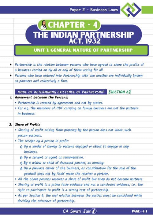 First page of Indian partnership act,1932