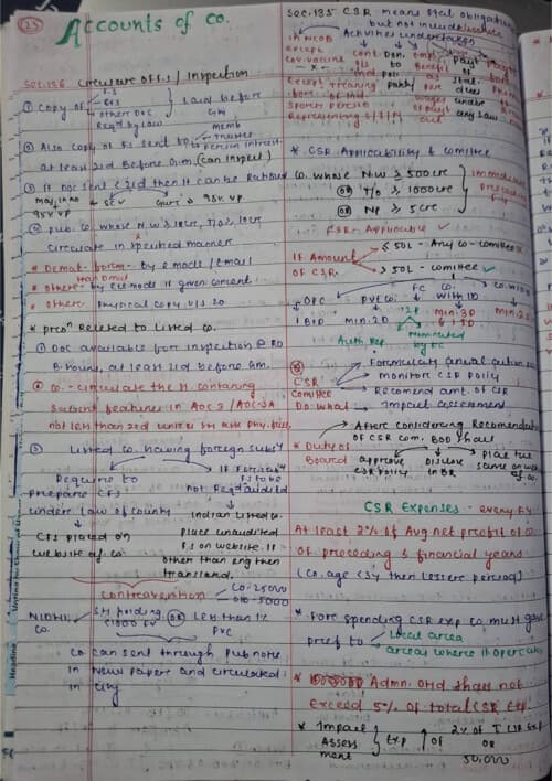 First page of CH.9 ACCOUNTS OF COMAPNY all concepts covered just in 4 pages (10 mark)