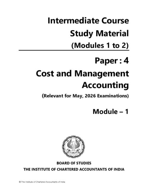 First page of Costing full icai material