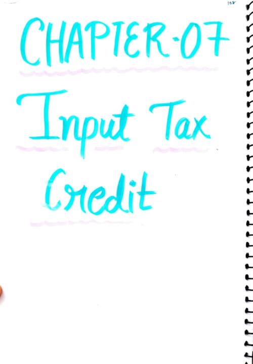 First page of Gst Input tax credit (ITC) amit Mahajan sir Sep2026 jan2027