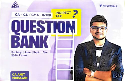 First page of GST Question bank by CA AMIT MAHAJAN SIR Applicable For Sep26