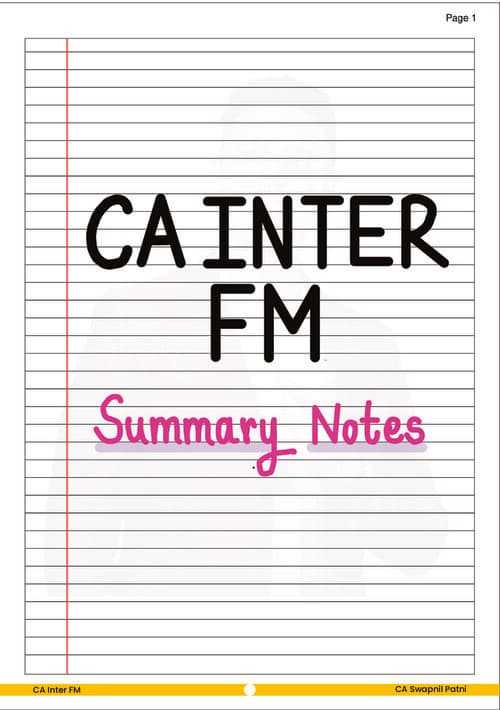 First page of Fm deatiled notes by spc ( saupnil patni )
