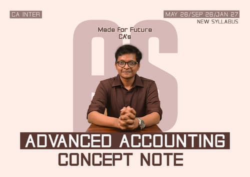 First page of Concept book of CA KARTHIK MANIKANDA Sir