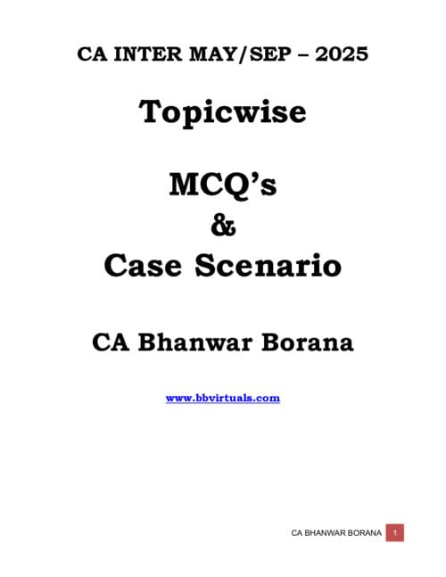 First page of Mcq by bb sir taxation