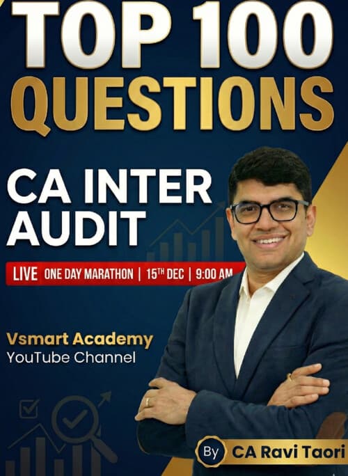 First page of Audit 100 questions by ca ravi sir