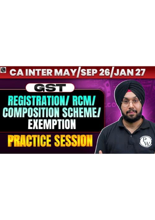First page of Registration, Rcm , Composition Scheme Questions Bank (RTP's MTP's Pyq's till May 26)