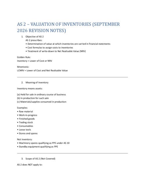 First page of Advance accounting
