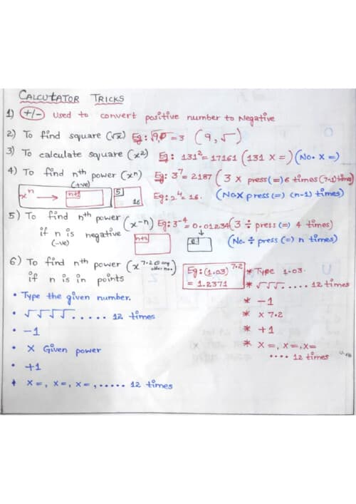 First page of All chapters Calculator tricks of quants...check it now ✅