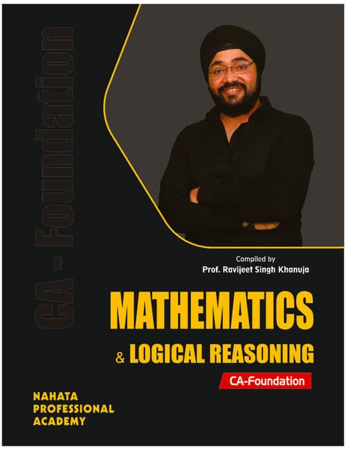 First page of Ca foundation math All formulas