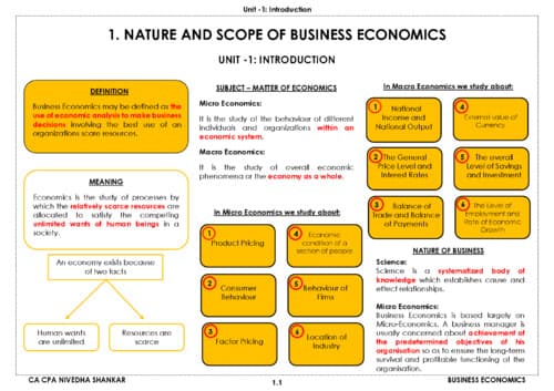 First page of Ca Foundation Eco Chart book