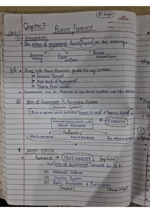 First page of Chapter 7 : public finance