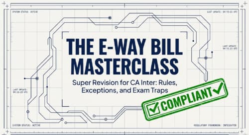 First page of CA INTERMEDIATE IDT - EWAY BILL