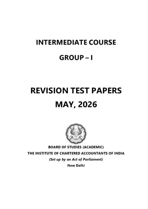 First page of CA inter may 26 RTP