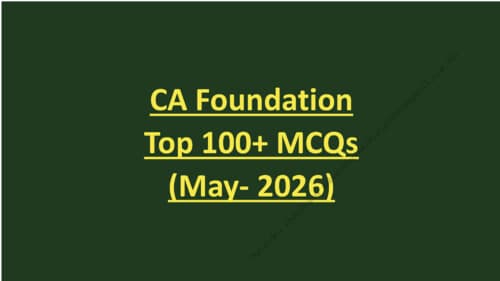 First page of Most important MCQ