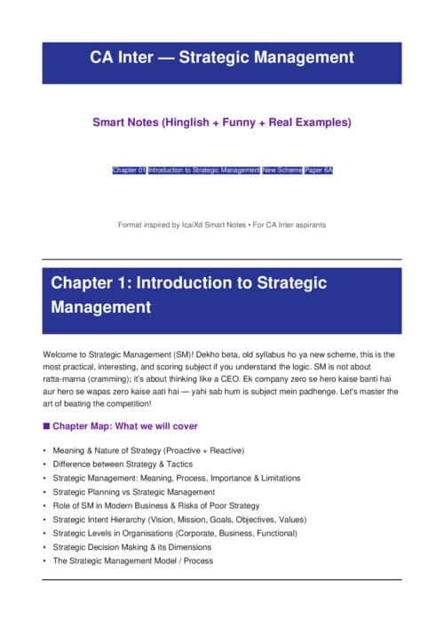 First page of Sm customize concept book just see one time No faculty will give such notes. Chapter 1