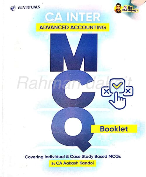 First page of CA Aakash kandoi sir MCQ BOOKLET