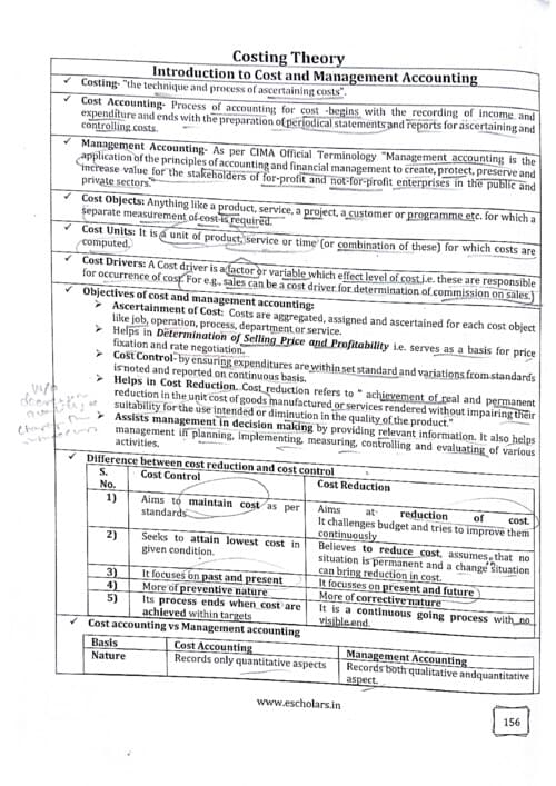 First page of COST theory