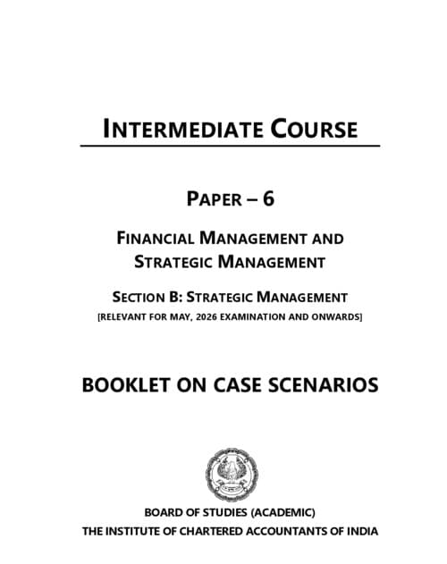First page of CA inter case scenario pdf