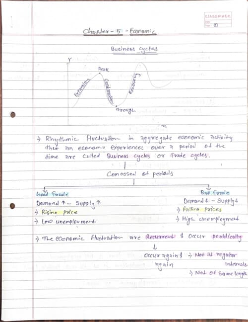 First page of Handwriting notes
