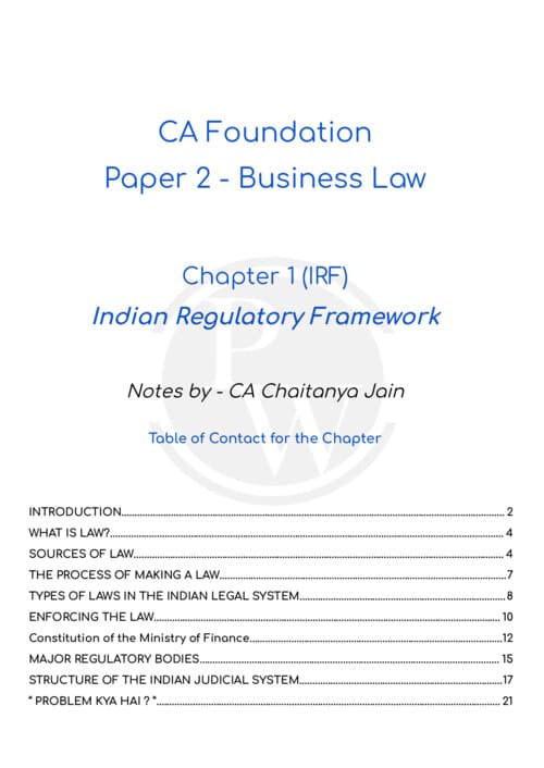 First page of CJ sir Law notes Chapter 1 If Anyone wants Hardik Sir , Parag Sir , PW, Nishant Sir & Gurpreet Sir Classes DM me