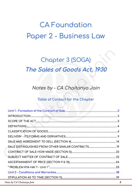 First page of CJ Sir Law notes Chapter 3 If Anyone wants Hardik Sir , Parag Sir , PW, Nishant Sir & Gurpreet Sir Classes DM me