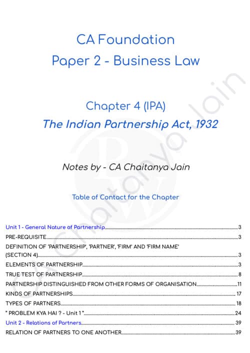 First page of CJ Sir Law notes Chapter 4 If Anyone wants Hardik Sir , Parag Sir , PW, Nishant Sir & Gurpreet Sir Classes DM me