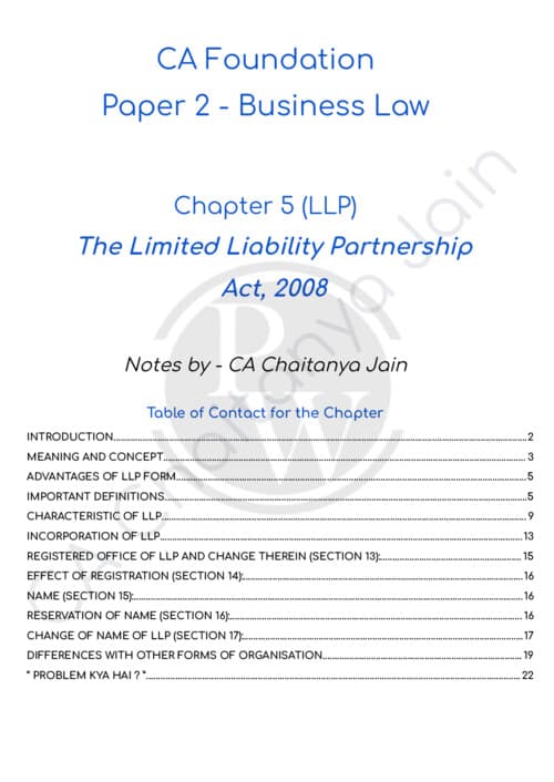 First page of CJ SIR Law notes Chapter 5 If Anyone wants Hardik Sir , Parag Sir , PW, Nishant Sir & Gurpreet Sir Classes DM me