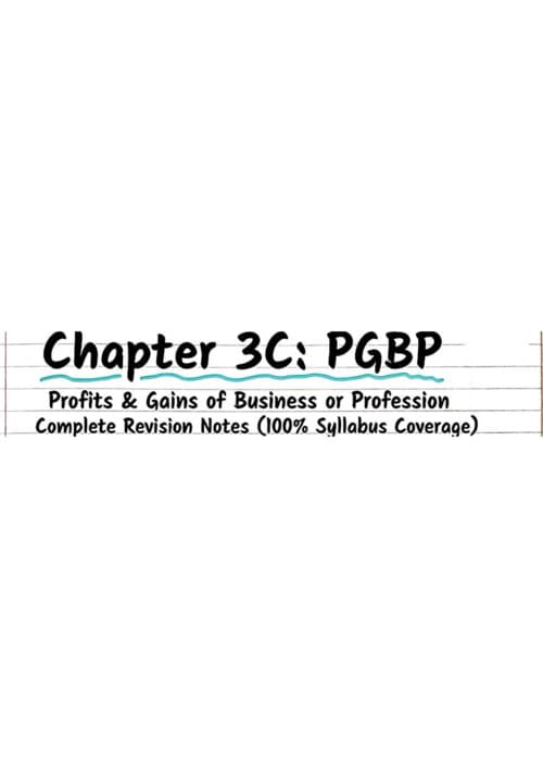 First page of Handwritten notes of PGBP