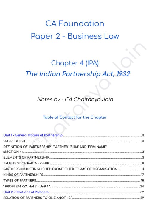 First page of CJ STYLE BOOK (Indian partnership act, 1932) ...all mtp , mtp, pyq, imp questions of IPA in one place