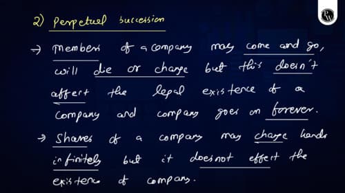 First page of Nikesh sir hand written home work provided during class The company Act 2013. Lec 2