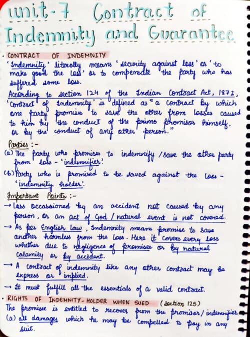 First page of Gurpreet Sir Handwritten Notes Ch 2 Unit 7 To 9 If Anybody wants PW, VC Gurukul , Parag Sir Classes DM me