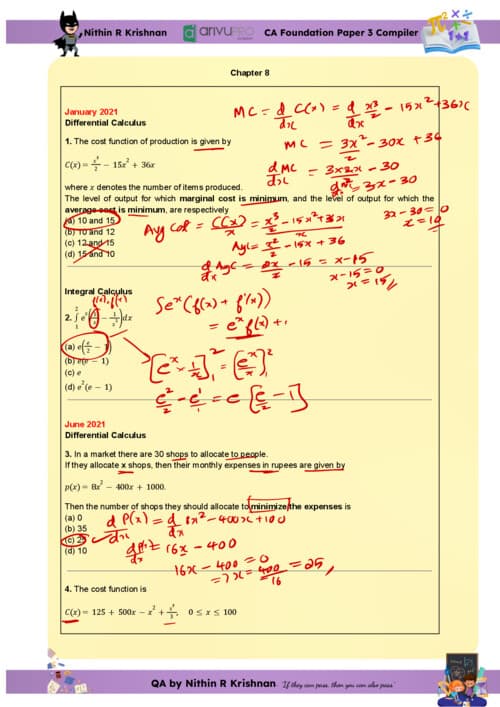 First page of QA Chapter 8 PYQ of Last 12 attempts If Anybody wants PW, VC Gurukul and Parag Sir Classes DM me