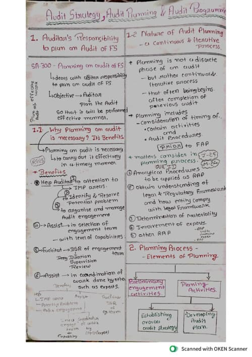 First page of Audit ch:-2 Handwritten notes easy for effective reading